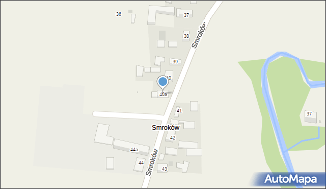 Smroków, Smroków, 40a, mapa Smroków