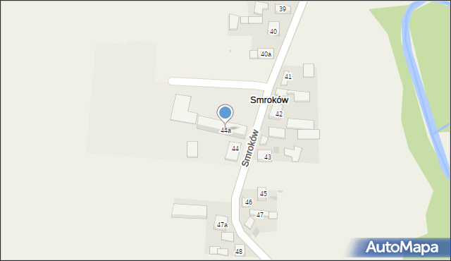 Smroków, Smroków, 44a, mapa Smroków