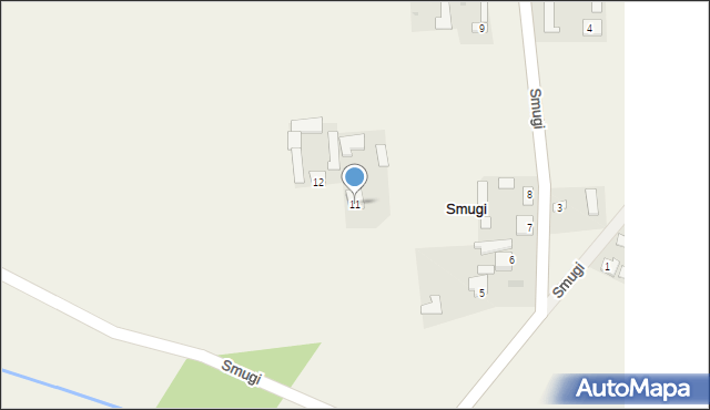 Smugi, Smugi, 11, mapa Smugi