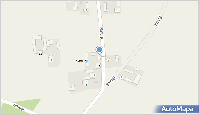 Smugi, Smugi, 8, mapa Smugi