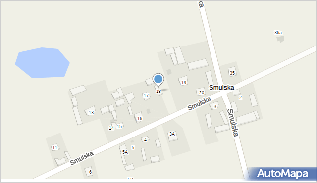 Smulska, Smulska, 18, mapa Smulska