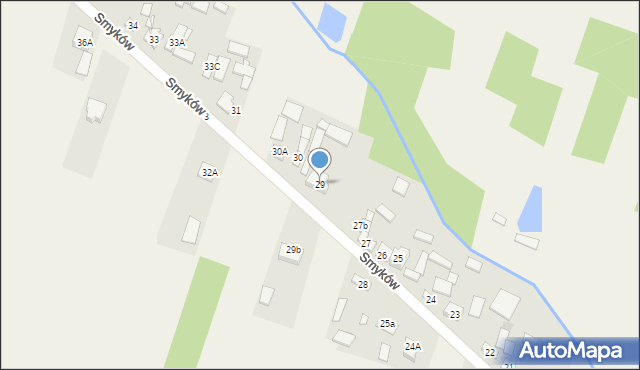 Smyków, Smyków, 29, mapa Smyków