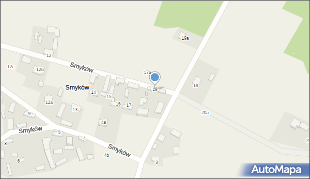 Smyków, Smyków, 18, mapa Smyków