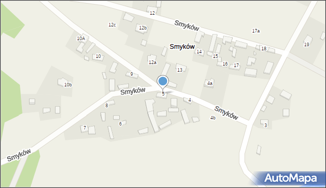 Smyków, Smyków, 5, mapa Smyków