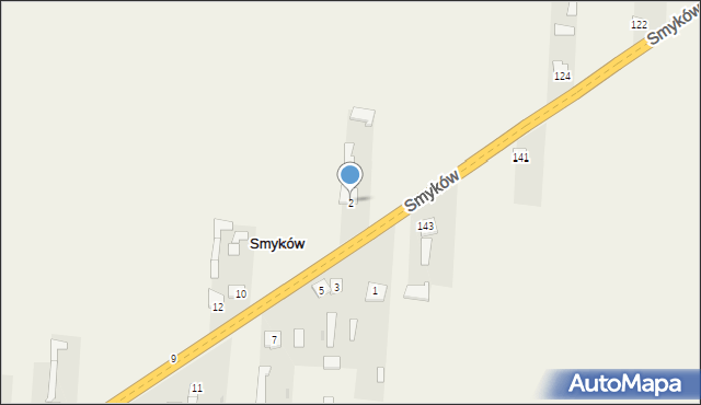 Smyków, Smyków, 2, mapa Smyków