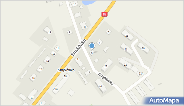 Smykówko, Smykówko, 5, mapa Smykówko