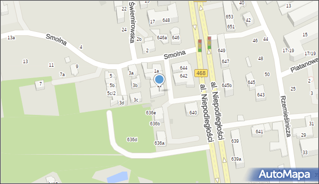 Sopot, Smolna, 1d, mapa Sopotu