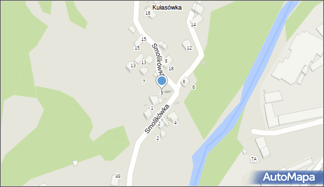 Sucha Beskidzka, Smolikówka, 3, mapa Sucha Beskidzka