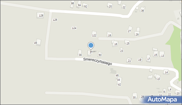 Sułkowice, Smereczyńskiego, 37, mapa Sułkowice