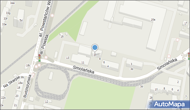 Szczecin, Smolańska, 10, mapa Szczecina