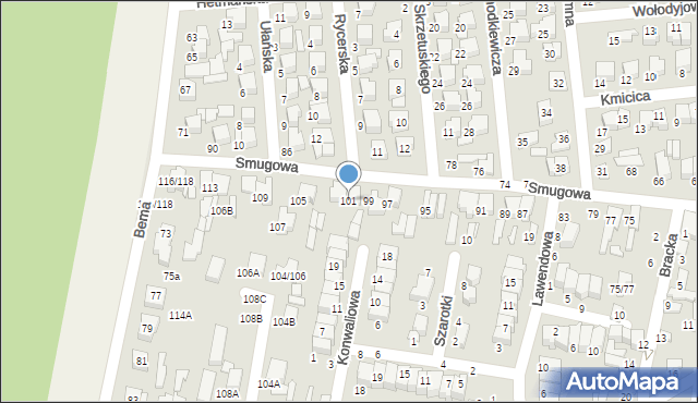 Tomaszów Mazowiecki, Smugowa, 101, mapa Tomaszów Mazowiecki