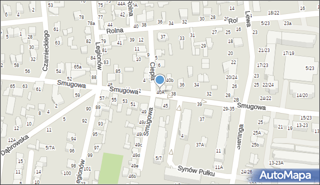 Tomaszów Mazowiecki, Smugowa, 40A, mapa Tomaszów Mazowiecki