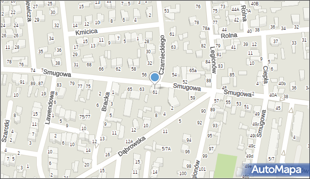 Tomaszów Mazowiecki, Smugowa, 65/67, mapa Tomaszów Mazowiecki