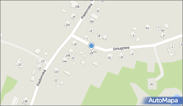 Wąchock, Smugowa, 2a, mapa Wąchock