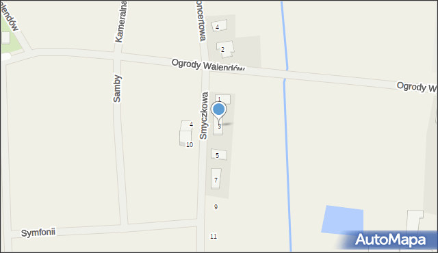 Walendów, Smyczkowa, 3, mapa Walendów