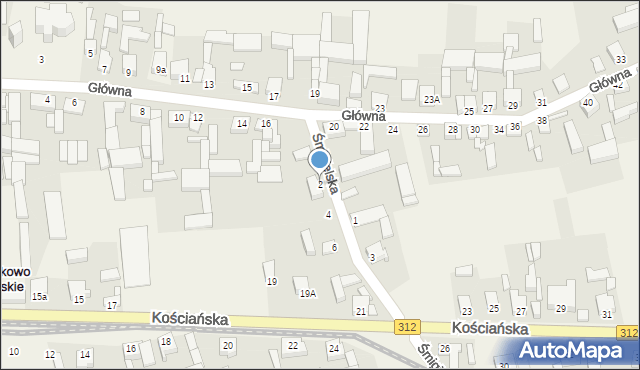 Wilkowo Polskie, Śmigielska, 2, mapa Wilkowo Polskie