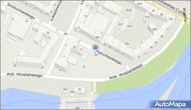 Wrocław, Smoluchowskiego Mariana, 29, mapa Wrocławia