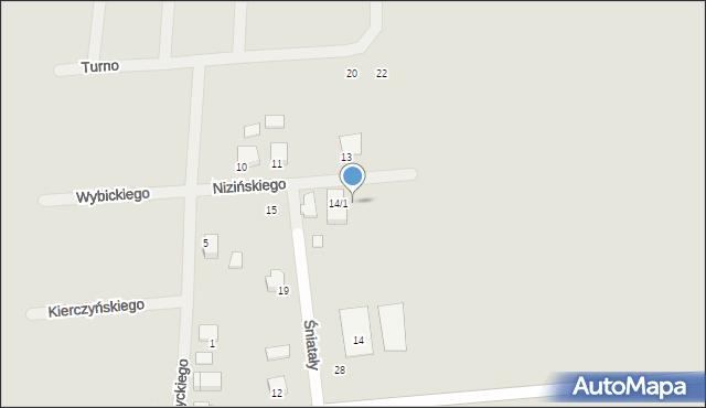 Dobrzyca, Śniatały Stanisława, ks., 14/2, mapa Dobrzyca