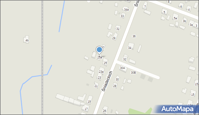 Janowiec Wielkopolski, Śniadeckich, 25a, mapa Janowiec Wielkopolski