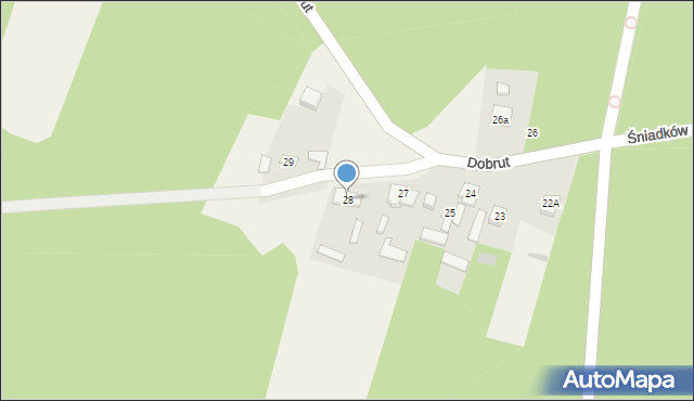 Śniadków, Śniadków, 28, mapa Śniadków