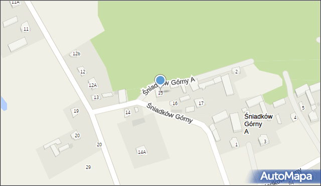 Śniadków Górny A, Śniadków Górny A, 15, mapa Śniadków Górny A