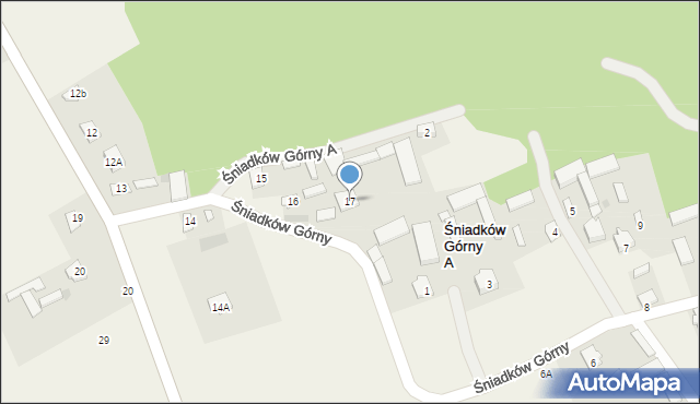 Śniadków Górny A, Śniadków Górny A, 17, mapa Śniadków Górny A