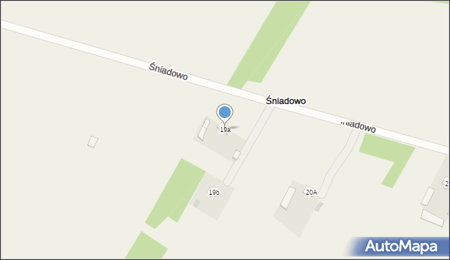 Śniadowo, Śniadowo, 19a, mapa Śniadowo