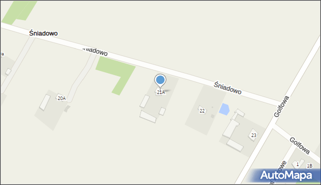Śniadowo, Śniadowo, 21A, mapa Śniadowo