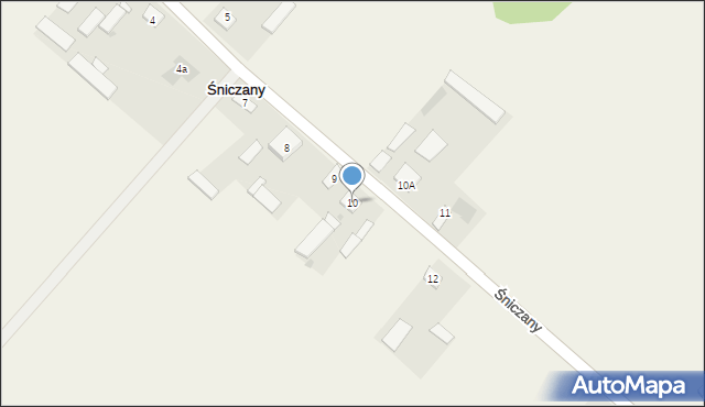 Śniczany, Śniczany, 10, mapa Śniczany