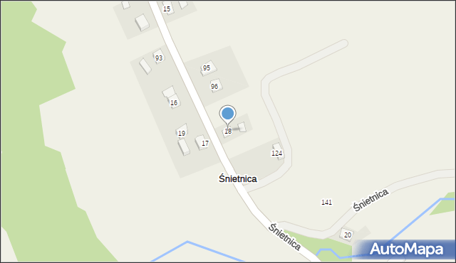 Śnietnica, Śnietnica, 18, mapa Śnietnica