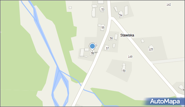 Śnietnica, Śnietnica, 58, mapa Śnietnica