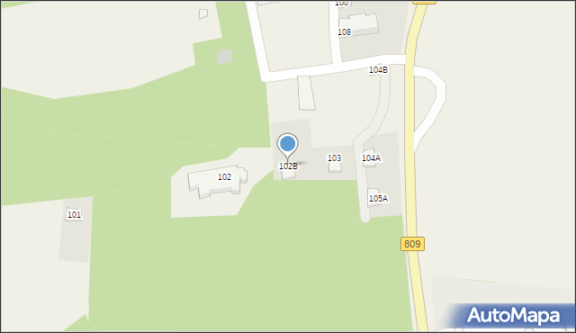 Snopków, Snopków, 102B, mapa Snopków