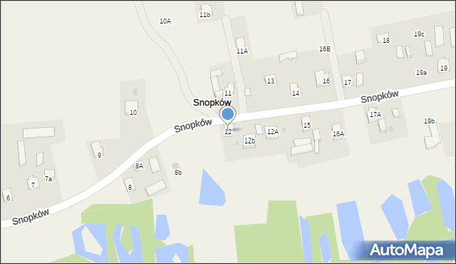 Snopków, Snopków, 12, mapa Snopków