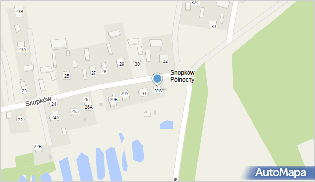 Snopków, Snopków, 32A, mapa Snopków