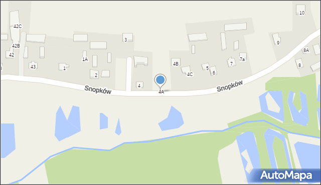 Snopków, Snopków, 4A, mapa Snopków