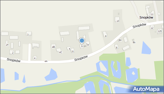 Snopków, Snopków, 7, mapa Snopków