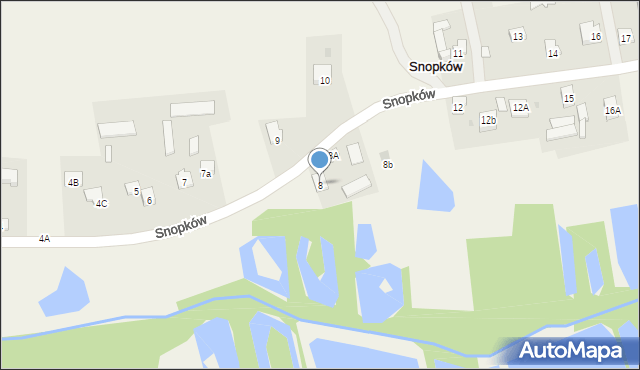 Snopków, Snopków, 8, mapa Snopków