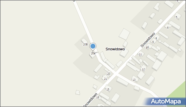 Snowidowo, Snowidowo, 20a, mapa Snowidowo