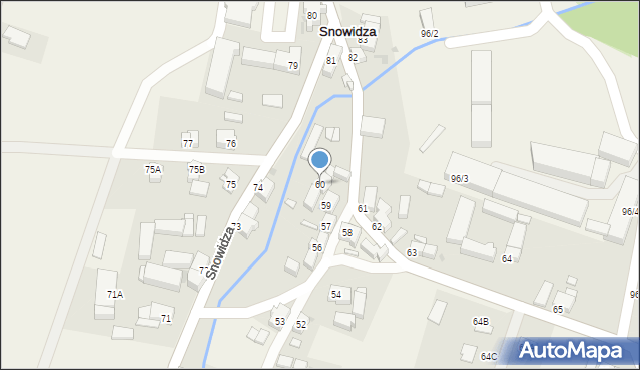 Snowidza, Snowidza, 60, mapa Snowidza