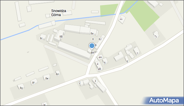 Snowidza, Snowidza, 8H, mapa Snowidza