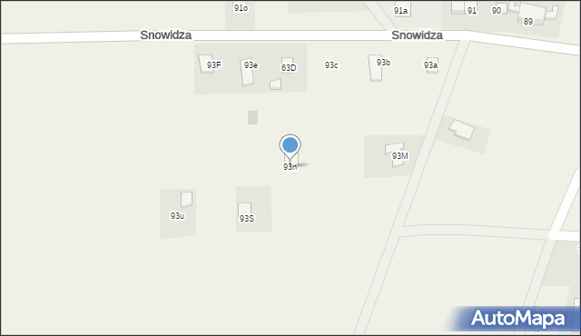 Snowidza, Snowidza, 93n, mapa Snowidza