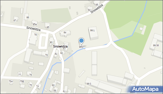 Snowidza, Snowidza, 96/2, mapa Snowidza