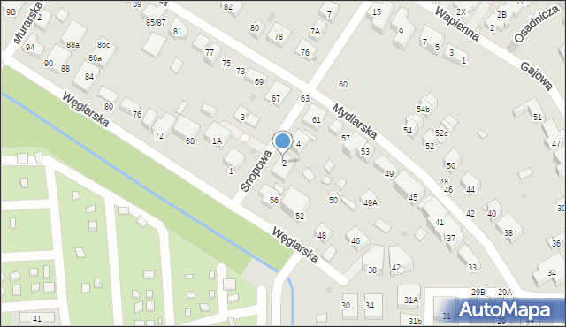 Warszawa, Snopowa, 2, mapa Warszawy