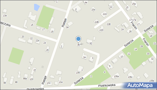 Aleksandrów Łódzki, Solarza Ignacego, 3C, mapa Aleksandrów Łódzki