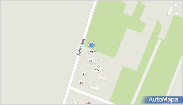 Białaczów, Sobieńska, 53, mapa Białaczów