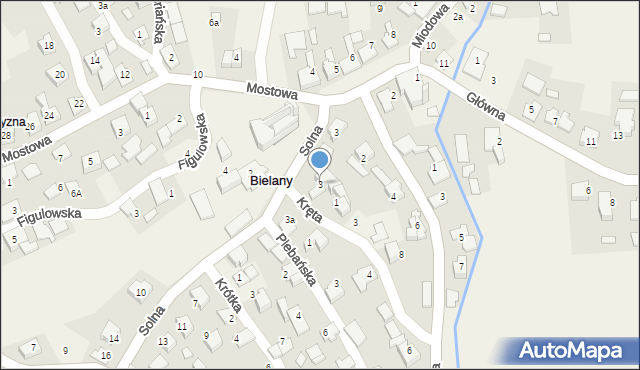 Bielany, Solna, 3, mapa Bielany