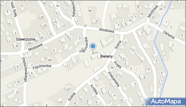 Bielany, Solna, 4, mapa Bielany