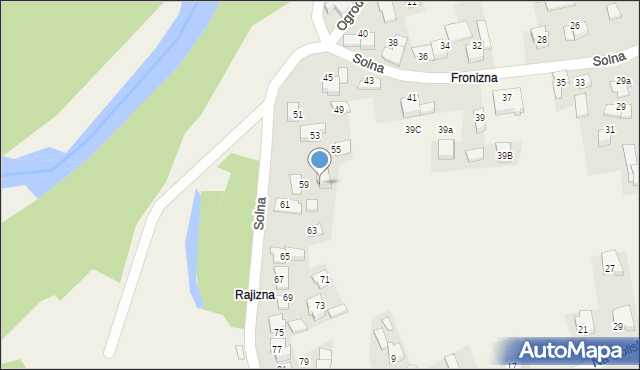 Bielany, Solna, 59A, mapa Bielany