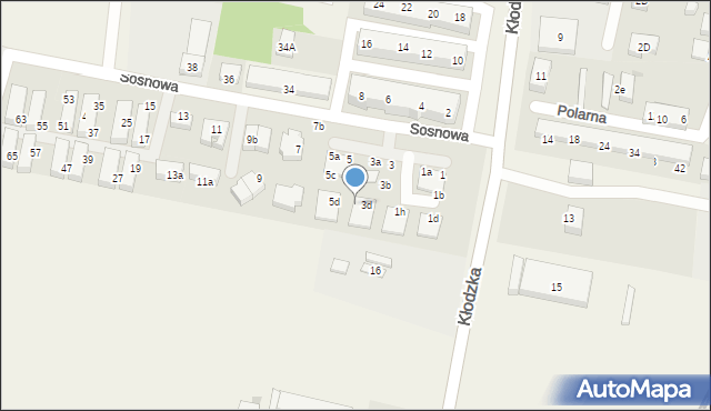 Bielany Wrocławskie, Sosnowa, 3g, mapa Bielany Wrocławskie