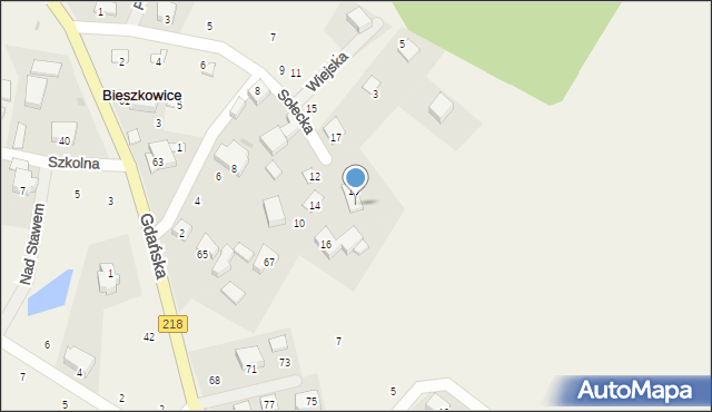 Bieszkowice, Sołecka, 21, mapa Bieszkowice